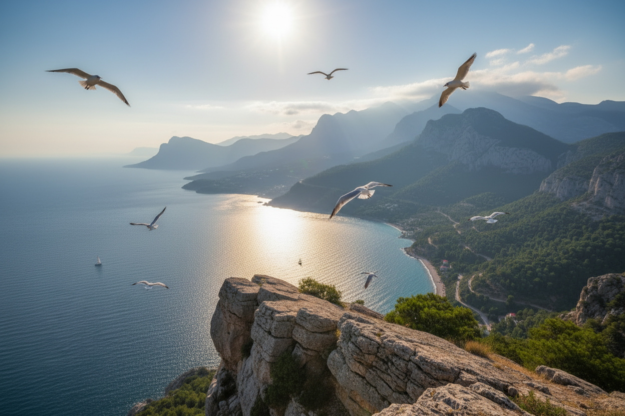 add some seabirds and make it high quality